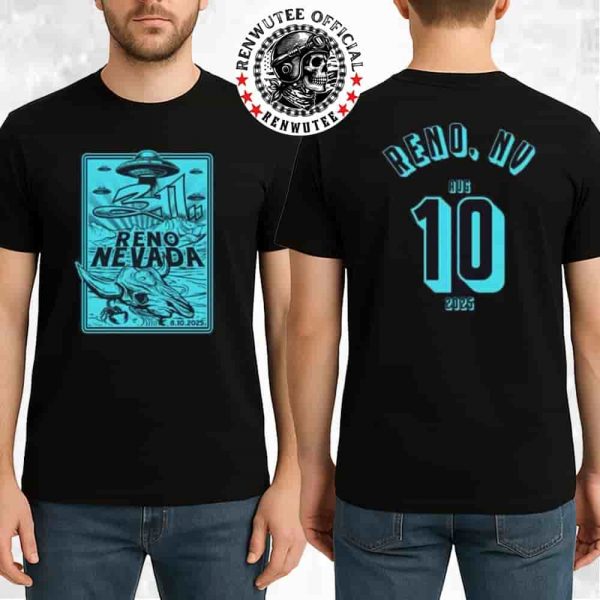 311 Band The Unity Tour Reno NV 2025 Live At Grand Theatre at Grand Sierra Resort On Aug 10 2025 Two Sided T-Shirt