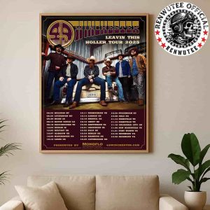 49 Winchester Leavin’ This Holler Tour Dates List 2025 Home Decor Poster Canvas