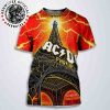 AC/DC PWR/UP Paris France 2025 Poster For Show At Stade De France On 9-13 Aug 2025 All Over Print T-Shirt