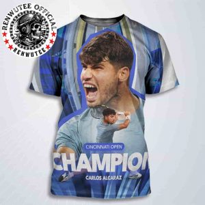 Congrats Carlos Alcaraz Winner Cincinnati Open Champion 2025 All Over Print T-Shirt