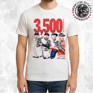 Congrats Justin Verlander San Francisco Giants MLB Becomes Just The 10th Pitcher With 3500 Career Strikeouts Unisex T-Shirt