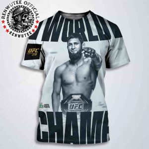 Congrats Khamzat Chimaev Become The New Middleweight Champion Of The World UFC 319 All Over Print T-Shirt