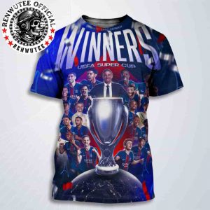 Congrats Paris Saint-Germain FC Winner UEFA Supper Cup 2025 All Over Print T-Shirt