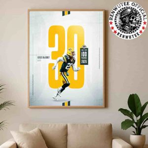 Congrats Xavier McHIMmey Green Bay Packers At 30 NFL Top 100 2025 Home Decor Poster Canvas