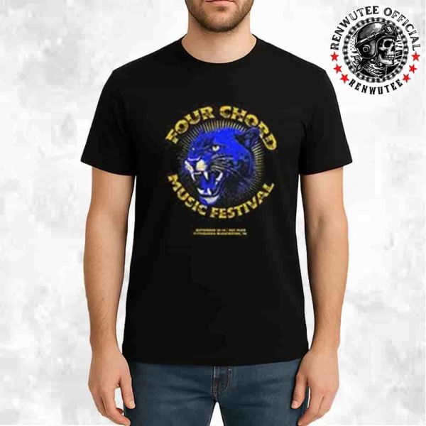 Four Chord Music Festival 2025 On September 13–14 At EQT Park In Washington PA Official Blue Panther Merch Unisex T-Shirt