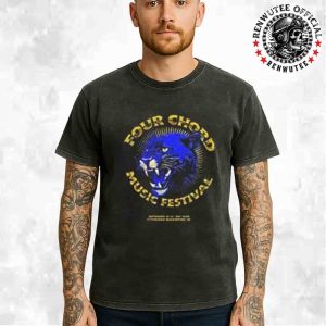 Four Chord Music Festival 2025 On September 13–14 At EQT Park In Washington PA Official Blue Panther Merch Washed T-Shirt