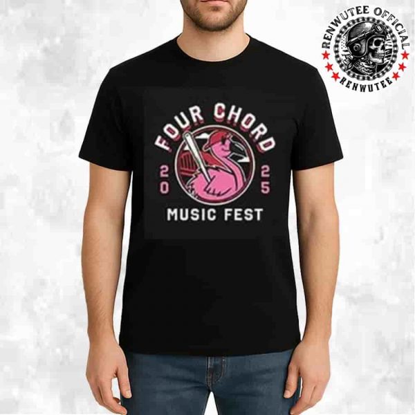 Four Chord Music Festival 2025 On September 13–14 At EQT Park In Washington PA Official Pink Flamingo Merch Unisex T-Shirt