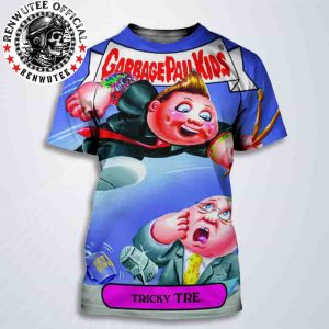 Green Day x Garbage Pail Kids Tricky Tre Home All Over Print T-Shirt