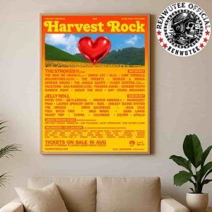 Harvest Rock Festival 2025 Full Lineup In Adelaide On Oct 25-26 Home Decor Poster Canvas
