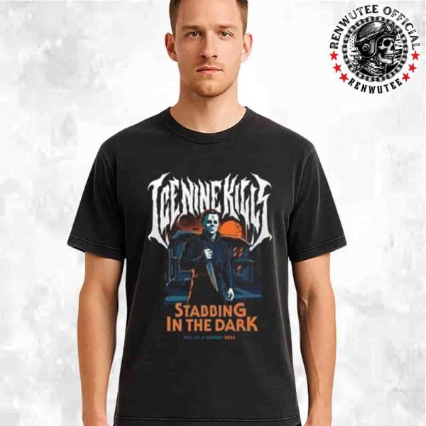 Ice Nine Kills Hell Of A Summer Tour 2025 Collection Merch Stabbing In The Dark Washed T-Shirt