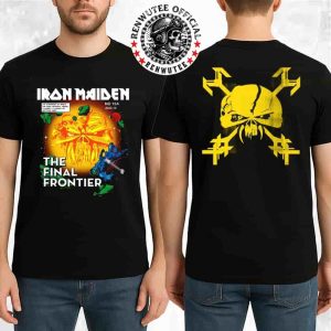 Iron Maiden Official Poster The Final Frontier Album Cover Artwork On 2010 Merch Comic Cover Two Sided T-Shirt