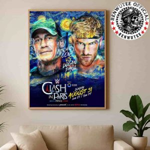 John Cena Vs Logan Paul WWE Clash In Paris France On Aug 31st 2025 Home Decor Poster Canvas