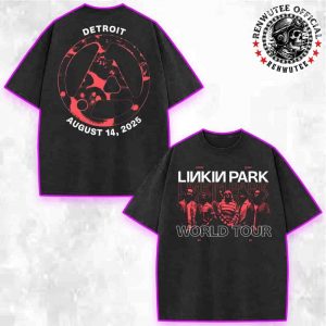 Linkin Park From Zero World Tour Detroit 2025 Exclusive Tee At Little Caesars Arena On Aug 14 2025 Merch Washed T-Shirt