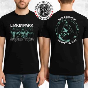 Linkin Park From Zero World Tour Philadelphia 2025 Exclusive Tee At Xfinity Mobile Arena On Aug 16 2025 Merch Two Sided T-Shirt