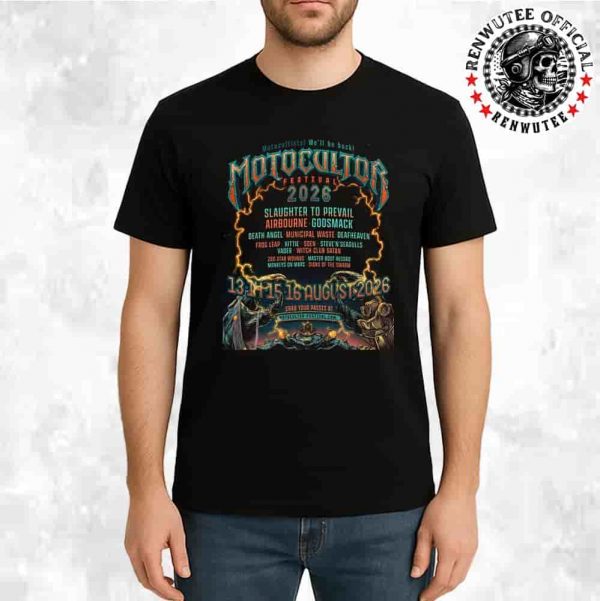Motocultor Festival 2026 Official Poster Motocultists We’ll Be Back On Aug 13-16 2026 Merchandise Unisex T-Shirt
