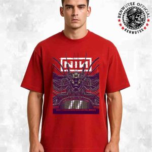 Nine Inch Nails Peel It Back Tour Saint Paul 2025 Concert Poster At Xcel Energy Center In Minnesota On Aug 17 2025 Merchandise Unisex T-Shirt