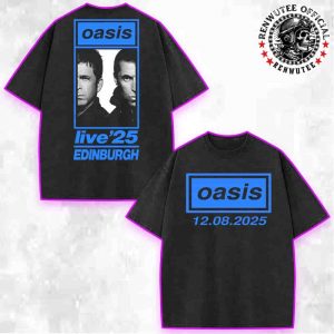 Oasis Live ’25 Edinburgh 2025 Live At Scottish Gas Murrayfield On Aug 12 Washed T-Shirt