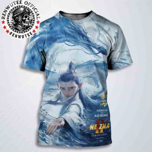 Official Poster Ne Zha 2 Ao Bing Character Release In Theaters And IMAX On August 22 All Over Print T-Shirt