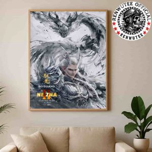 Official Poster Ne Zha 2 Ao Guang Character Release In Theaters And IMAX On August 22 Home Decor Poster Canvas