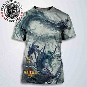 Official Poster Ne Zha 2 Ao Shun Character Release In Theaters And IMAX On August 22 All Over Print T-Shirt