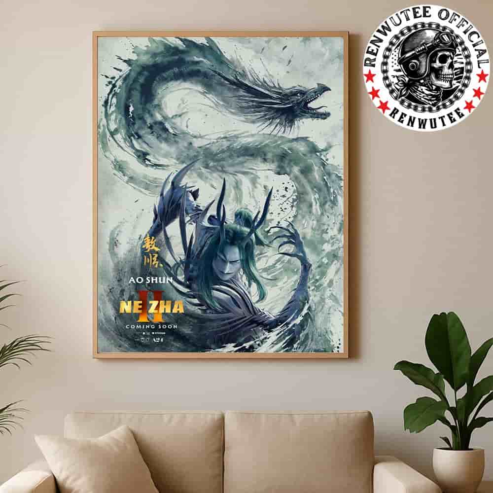 Official Poster Ne Zha 2 Ao Shun Character Release In Theaters And IMAX On August 22 Home Decor Poster Canvas Official Poster Ne Zha 2 Ao Shun Character Release In Theaters And IMAX On August 22 Home Decor Poster Canvas