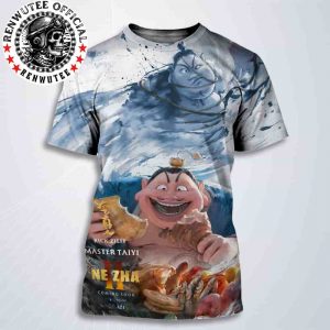 Official Poster Ne Zha 2 Master Taiyi Character Release In Theaters And IMAX On August 22 All Over Print T-Shirt
