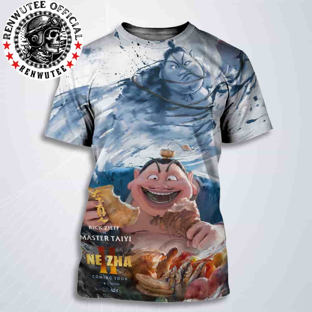 Official Poster Ne Zha 2 Master Taiyi Character Release In Theaters And IMAX On August 22 All Over Print T-Shirt Official Poster Ne Zha 2 Master Taiyi Character Release In Theaters And IMAX On August 22 All Over Print T-Shirt