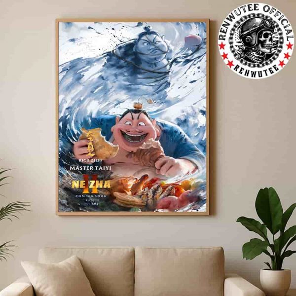 Official Poster Ne Zha 2 Master Taiyi Character Release In Theaters And IMAX On August 22 Home Decor Poster Canvas