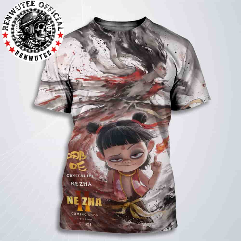 Official Poster Ne Zha 2 Ne Zha Character Release In Theaters And IMAX On August 22 All Over Print T-Shirt Official Poster Ne Zha 2 Ne Zha Character Release In Theaters And IMAX On August 22 All Over Print T-Shirt