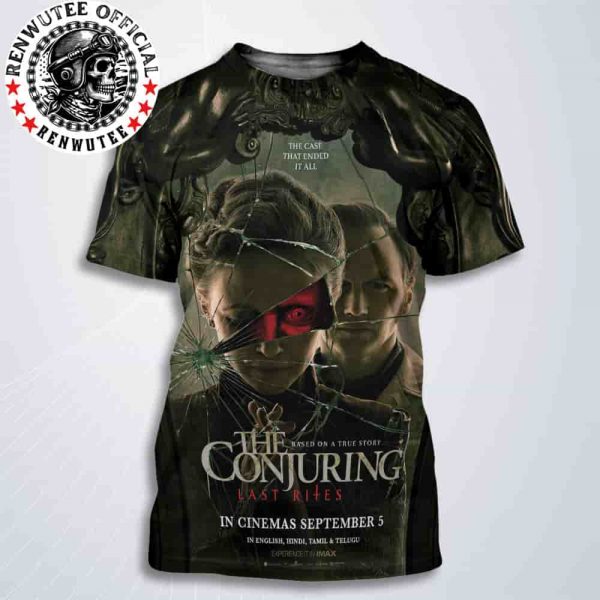 Official Poster The Conjuring Last Rites The Case That Ended It All Release In Cinemas On September 5 2025 All Over Print T-Shirt