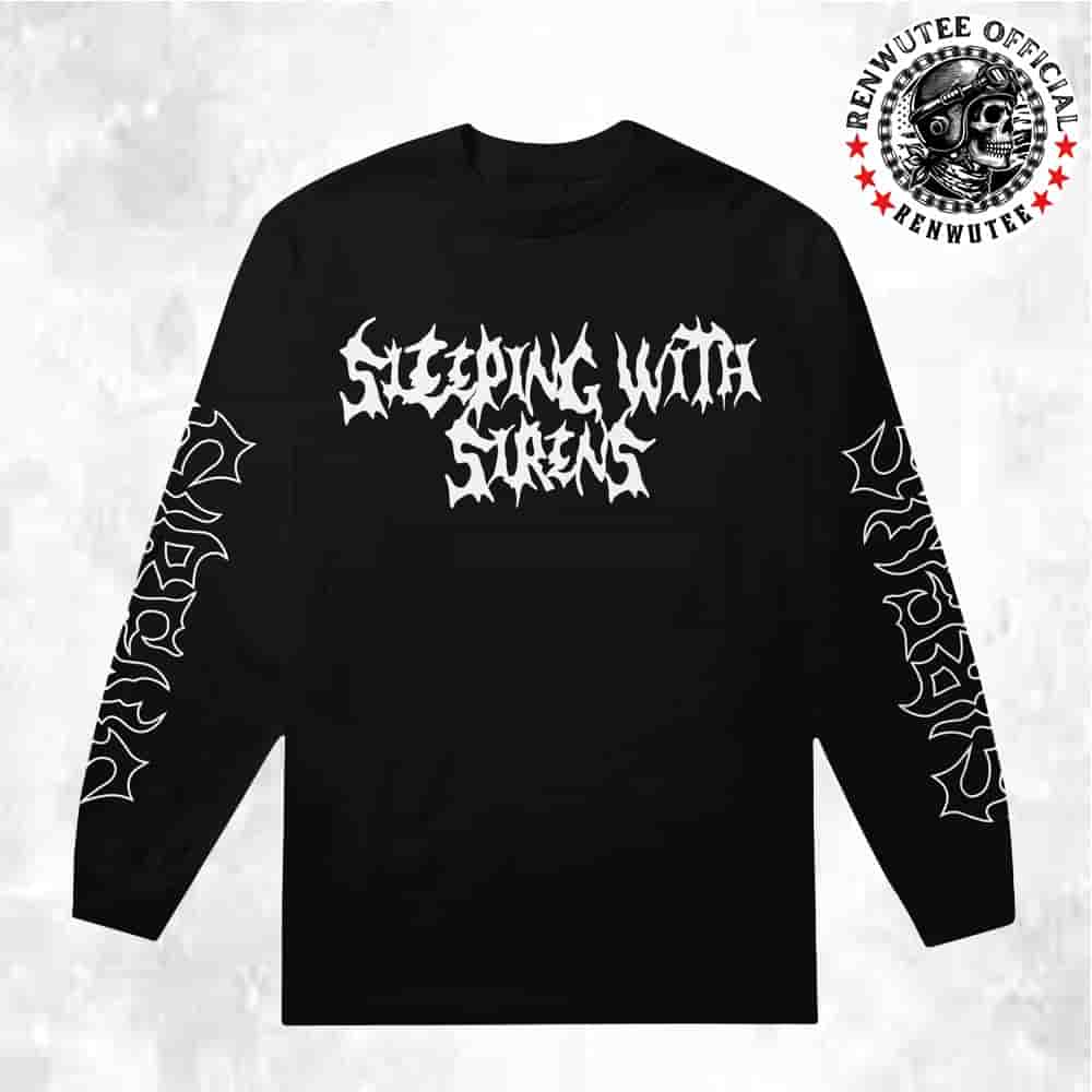 Sleeping With Sirens Summer 2025 Tour Merch Emo Metal Long Sleeve T-Shirt Sleeping With Sirens Summer 2025 Tour Merch Emo Metal Long Sleeve T-Shirt