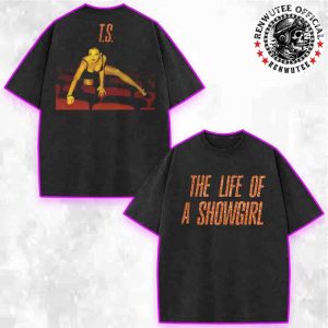 Taylor Swift New Album The Life Of A Showgirl Exclusive Tee Release On October 3 2025 Merch Fan Gift Washed T-Shirt