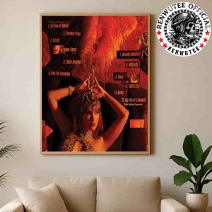 Taylor Swift Release New Album The Life Of A Showgirl On October 3 2025 Tracklist Home Decor Poster Canvas