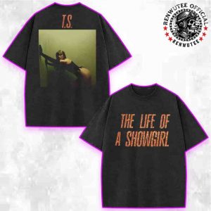 Taylor Swift The Life Of A Showgirl Album 2025 Merch The Shiny Bug Vinyl Collection Fan Gift Washed T-Shirt