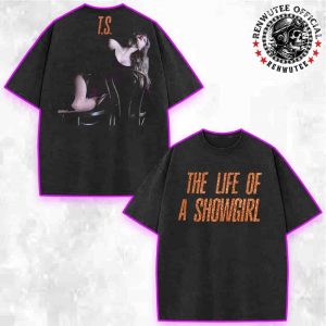 Taylor Swift The Life Of A Showgirl Exclusive Tee For New Album Release On October 3 2025 Merch Washed T-Shirt