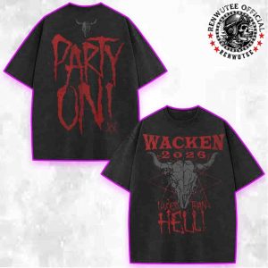 Wacken Open Air Hell Party On 2026 Louder Than Hell Washed T-Shirt
