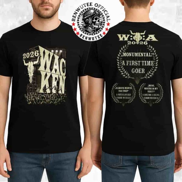 Wacken Open Air The 35 Years Anniversary Party On 2026 First Time Goer Special Edition Two Sided T-Shirt