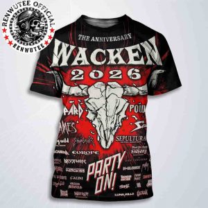 Wacken Open Air The 35 Years Anniversary Party On 2026 Full Band Lineup All Over Print T-Shirt