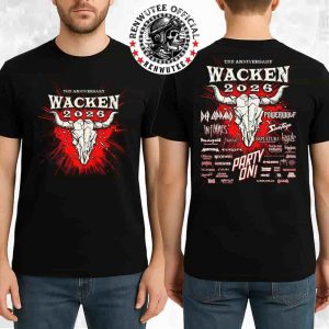 Wacken Open Air The 35 Years Anniversary Party On 2026 Full Band Lineup Two Sided T-Shirt