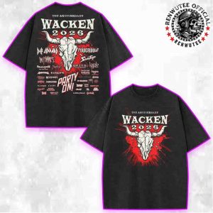 Wacken Open Air The 35 Years Anniversary Party On 2026 Full Band Lineup Washed T-Shirt